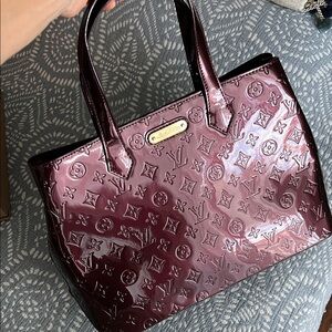 Designer inspired Deep Burgundy Tote